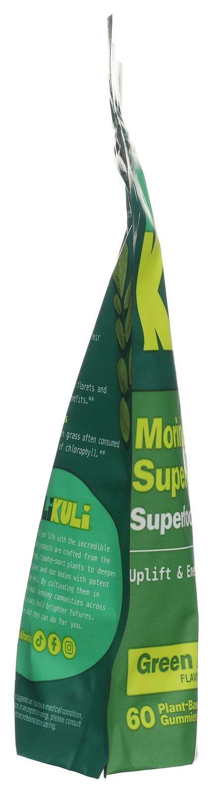 Kuli Green Apple Superfood Gummies Moringa Super Greens 60 Ct 1 Pack