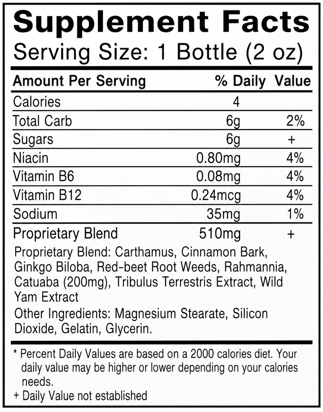 Zeus 1600mg Male Vitality & Stamina Support– Choose 6 Count or 12 Count Bottle