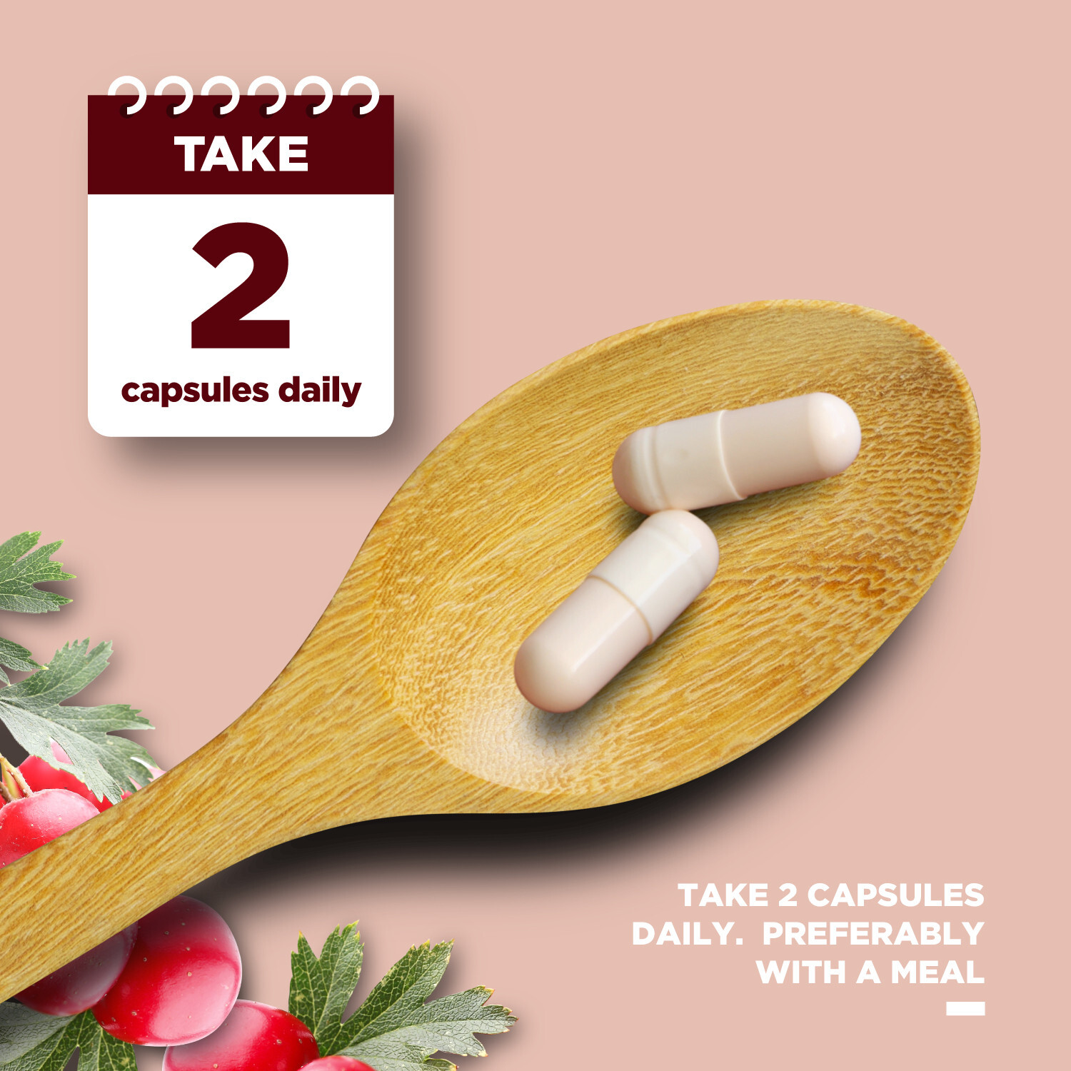 Extra Strength Hawthorn Berry Capsules – Hawthorn Supplement for Heart Health