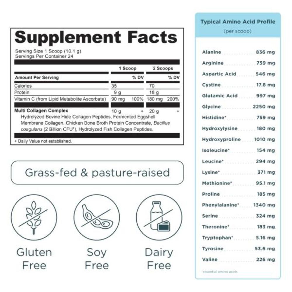 5/27 Ancient Nutrition Hydrolyzed Collagen Peptides Powder, Unflavored Multi Col