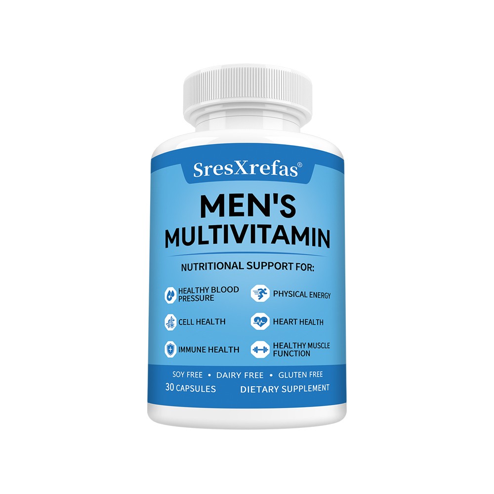 Men Multivitamin with 21 Essential Vitamins For Heart,Immune & Muscle 30~120Caps