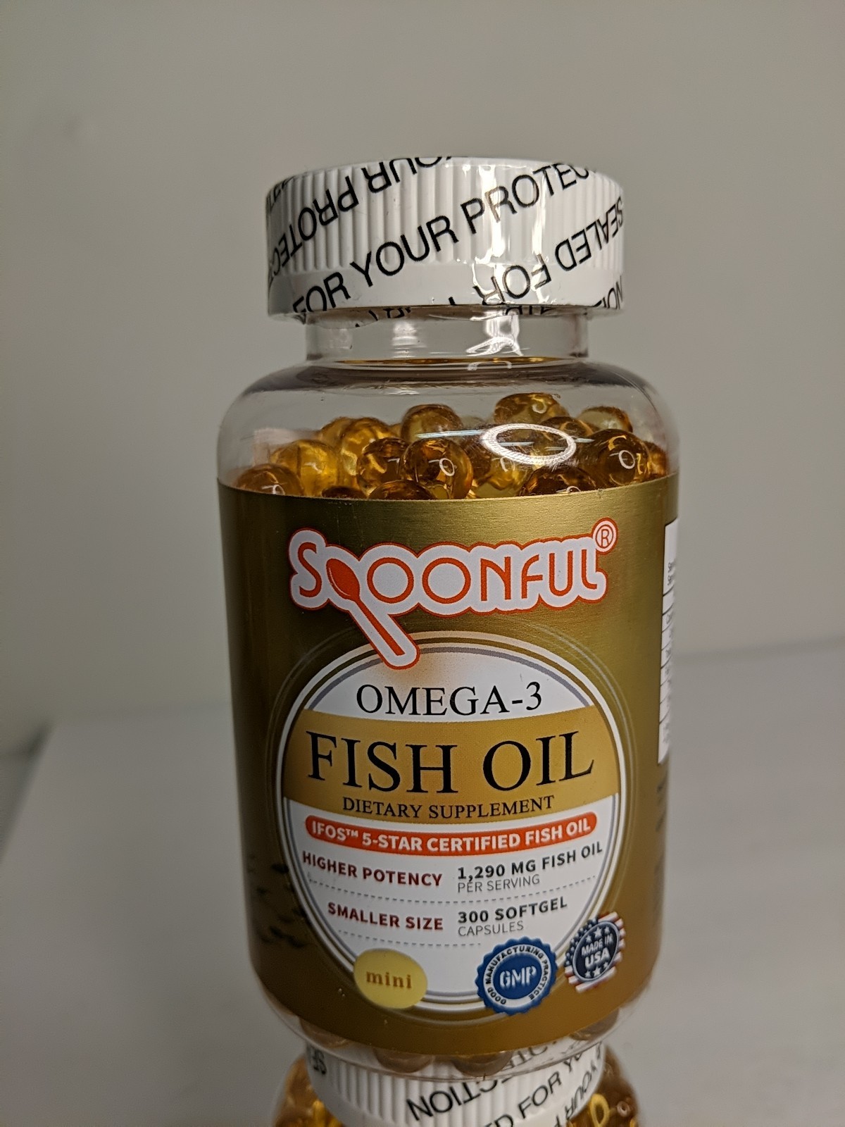 2x Spoonful Omega-3 Fish Oil 300 Capsules 1,290 Mg Per Serving EXP 04/15/2027
