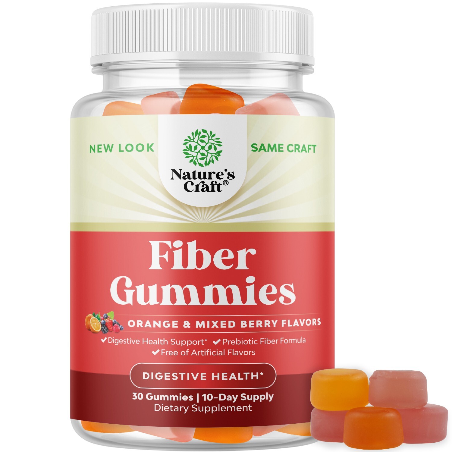 Tasty Prebiotic Fiber Gummies for Adults – High Fiber Supplement Gummies