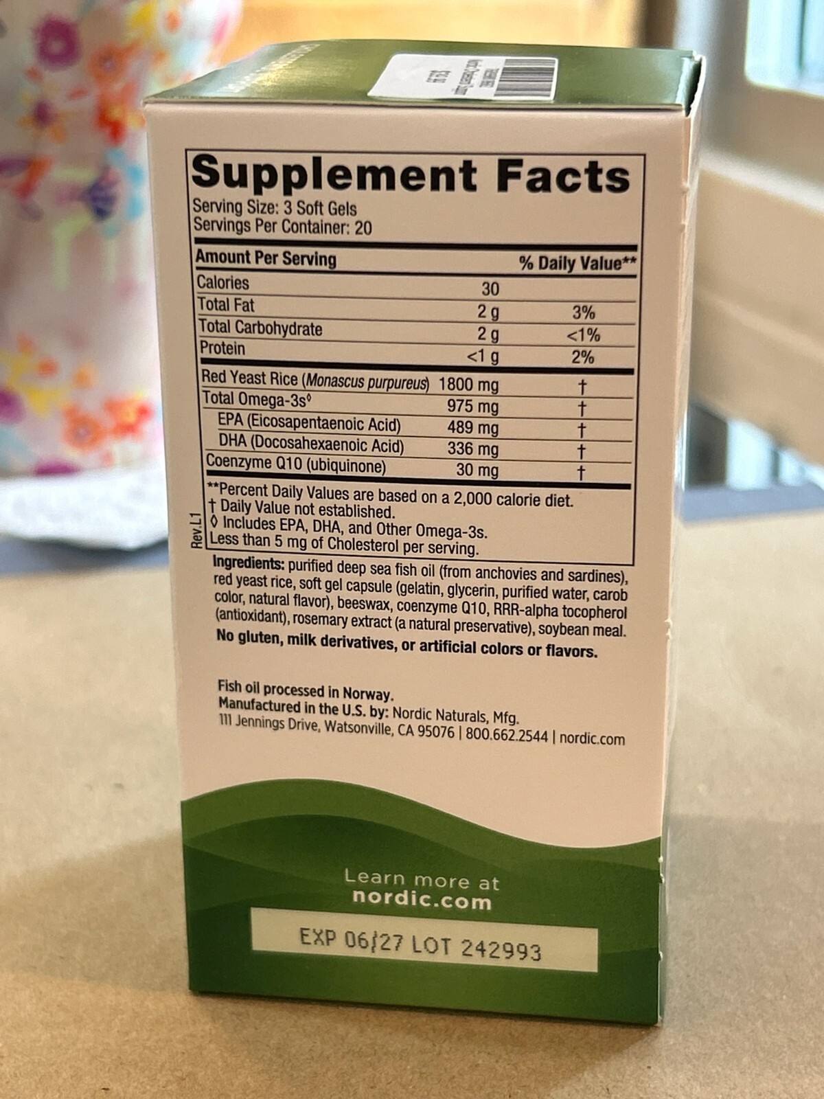 Nordic Naturals Cholesterol Support Omega Blend, 60 Soft Gels