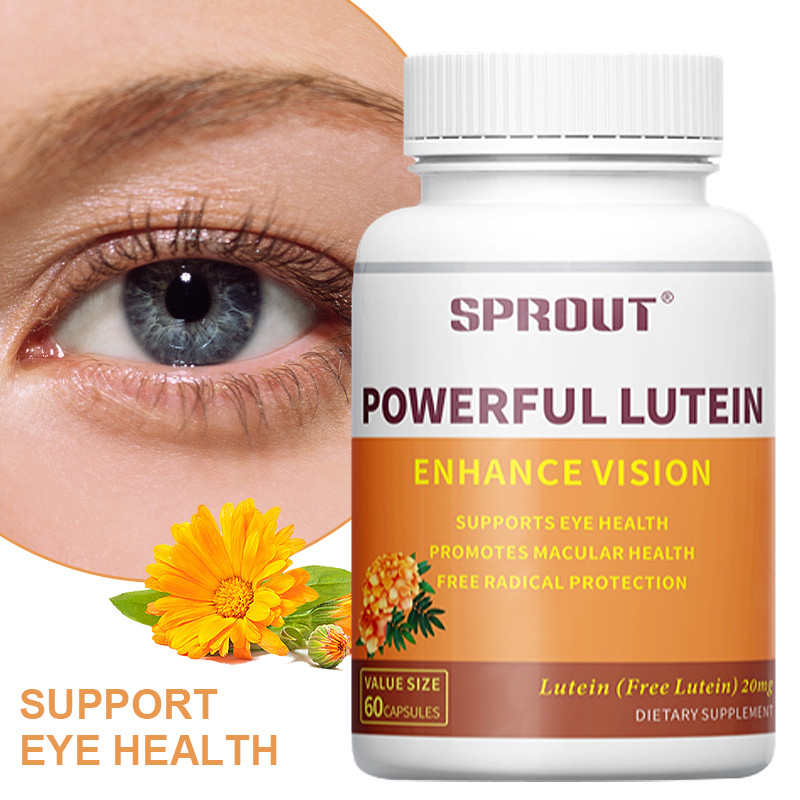 SPROUT Powerful Lutein 20 mg 60 Capsules Supports Eye Health