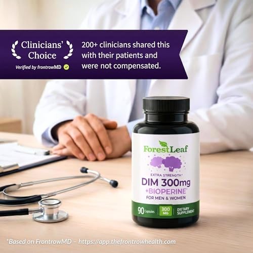ForestLeaf DIM Supplement – 300mg DIM Estrogen Support for Women & Men