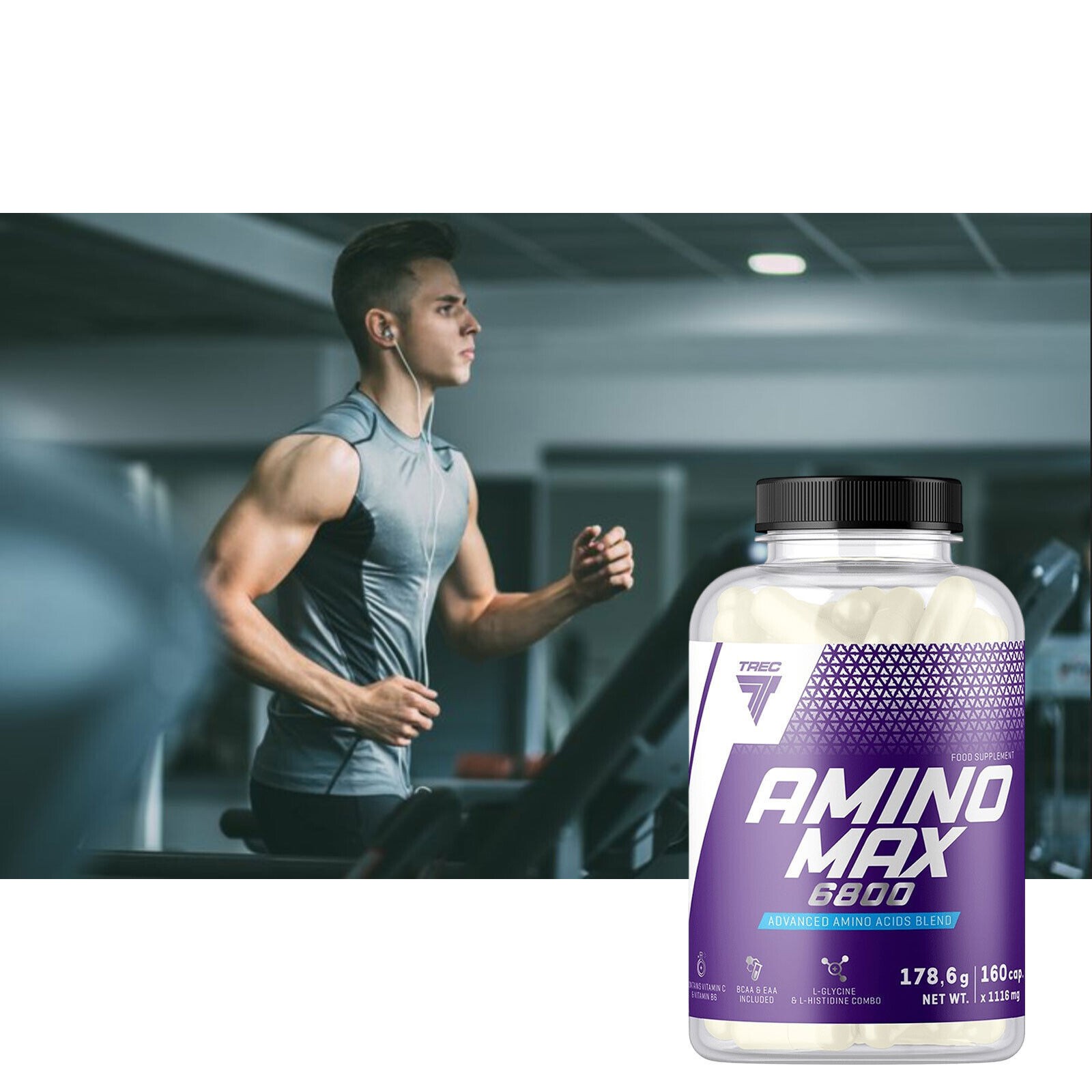 AMINOMAX – 160-320 Capsules – Amino Acid – Maximum Muscle Building -Regeneration