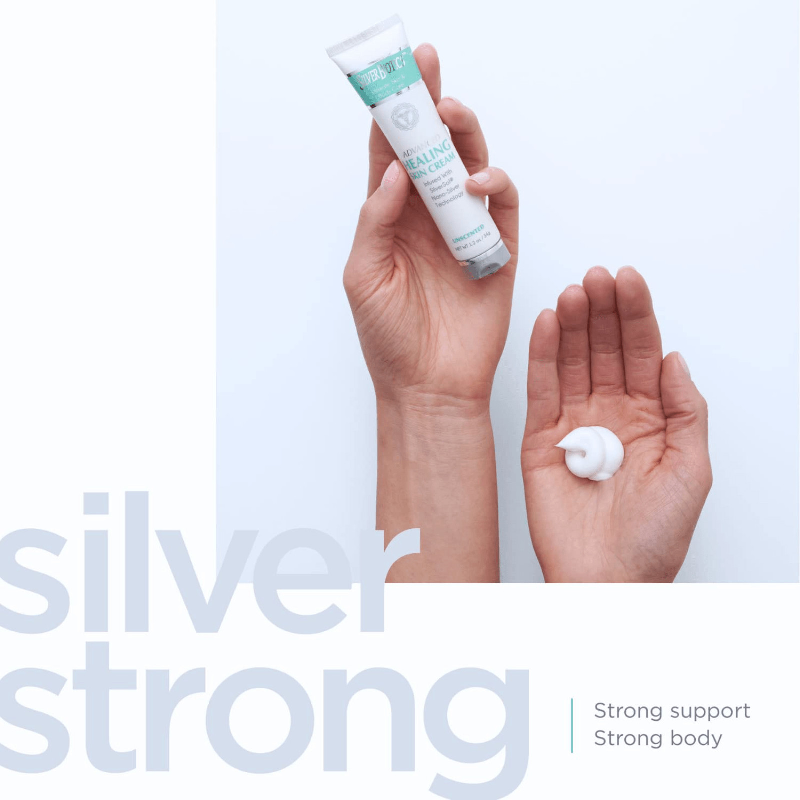 American Biotech Labs Silver Hand and Body Lotion 1.2 Oz Hydrate Skin
