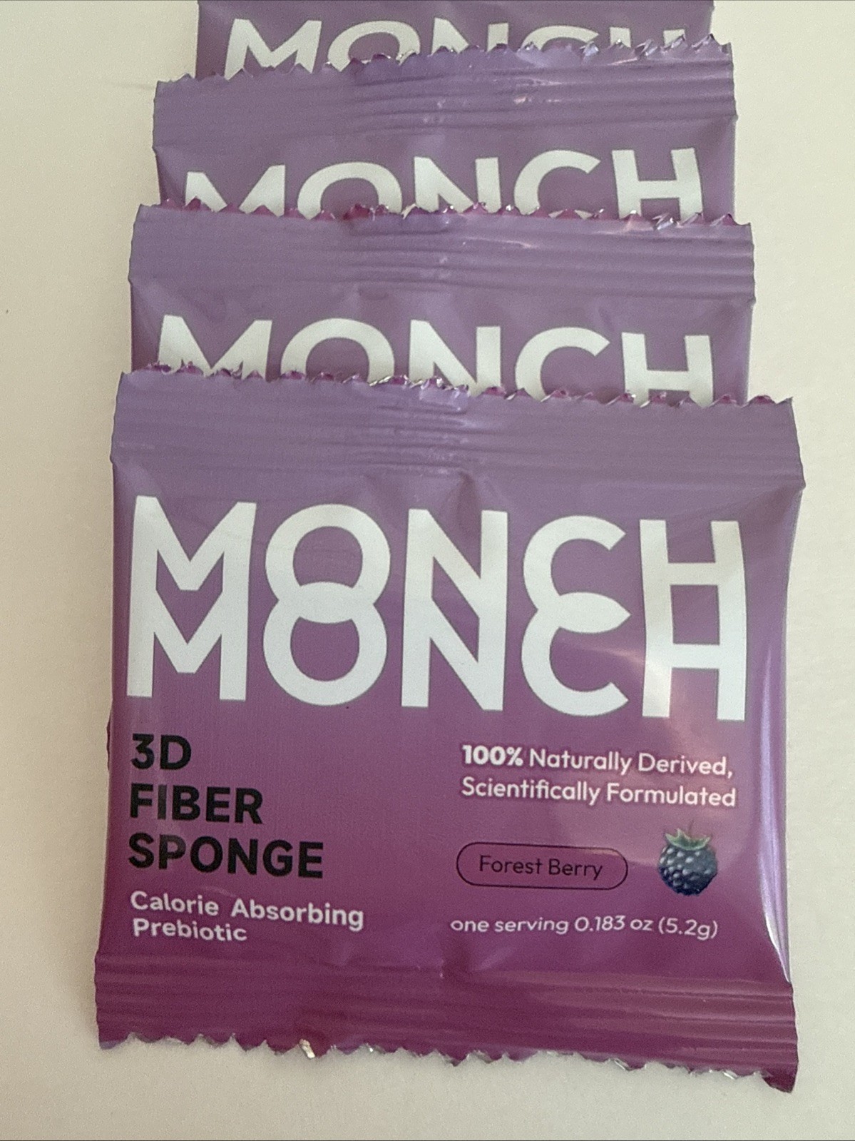 Monch Monch Calorie Absorbing Fiber 3D Fiber Sponge 5 Sealed Packets