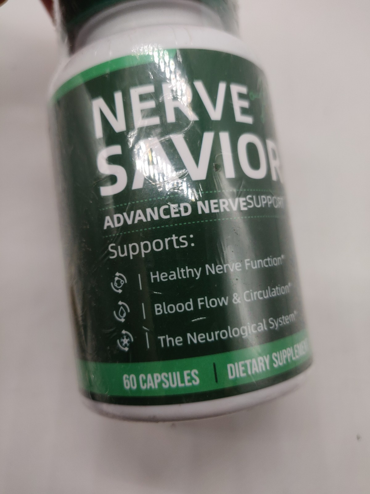 (2) Nerve Savior Health Supplement 60 Capsules Genuine Nerve Savior Exp 08/2026