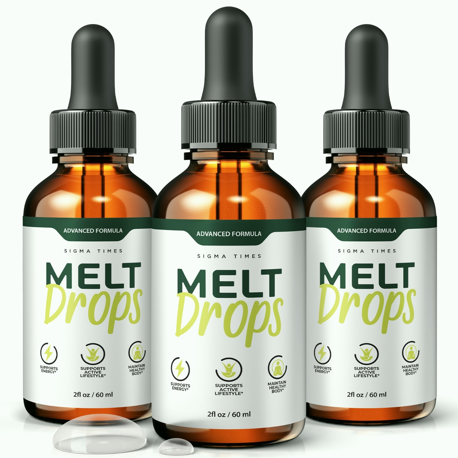 MeltDrops, Advanced Liquid Supplement for Weight Loss & Metabolism – 3 Pack