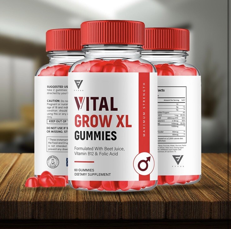 Vital Grow XL Gummies, Vital Grow XL Maximum Performance 180 Gummies x12/25