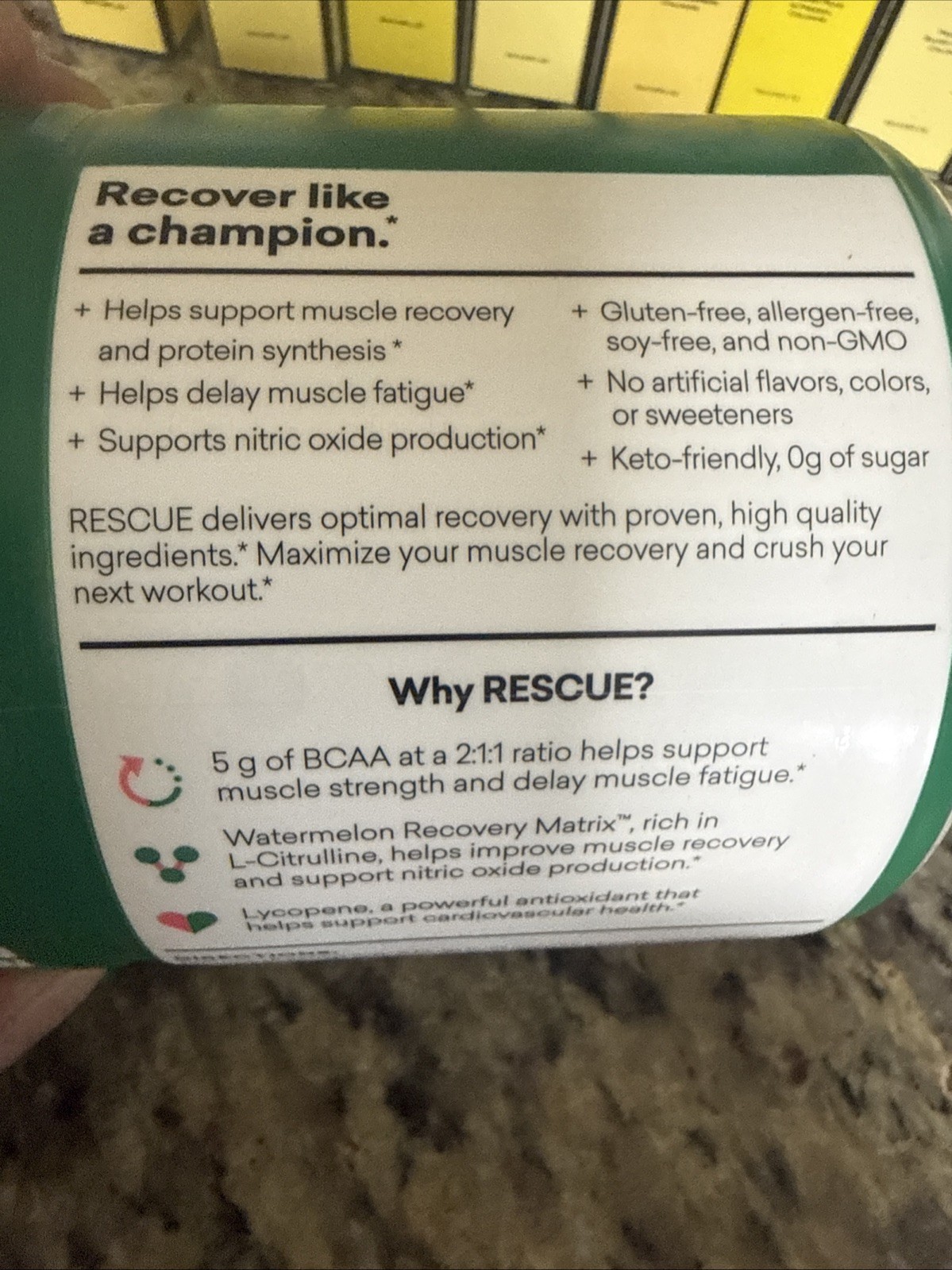 Eboost Rescue BCAA Recovery Matrix Watermelon – Energy Support ((2 Jars))