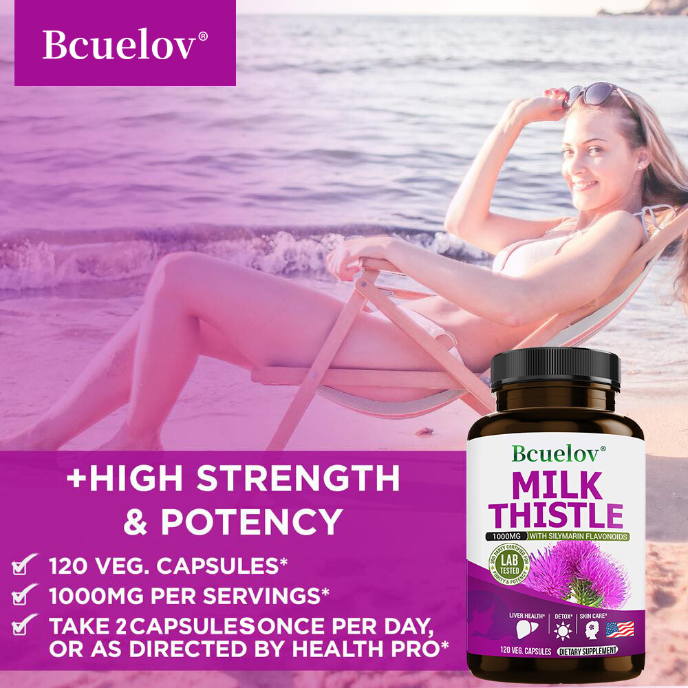 Milk Thistle Extract Support Liver Detoxification Repair Liver Cells Antioxidant