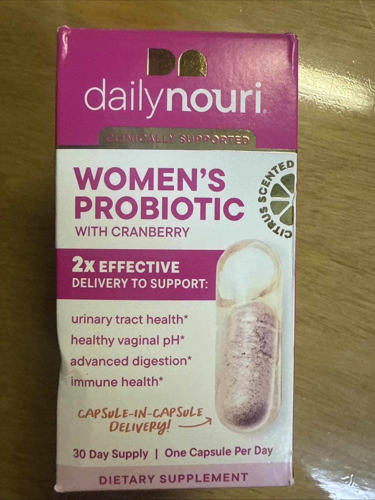 Nouri Women’s Probiotics with Cranberry 30 Capsules Vaginal Urinary Health
