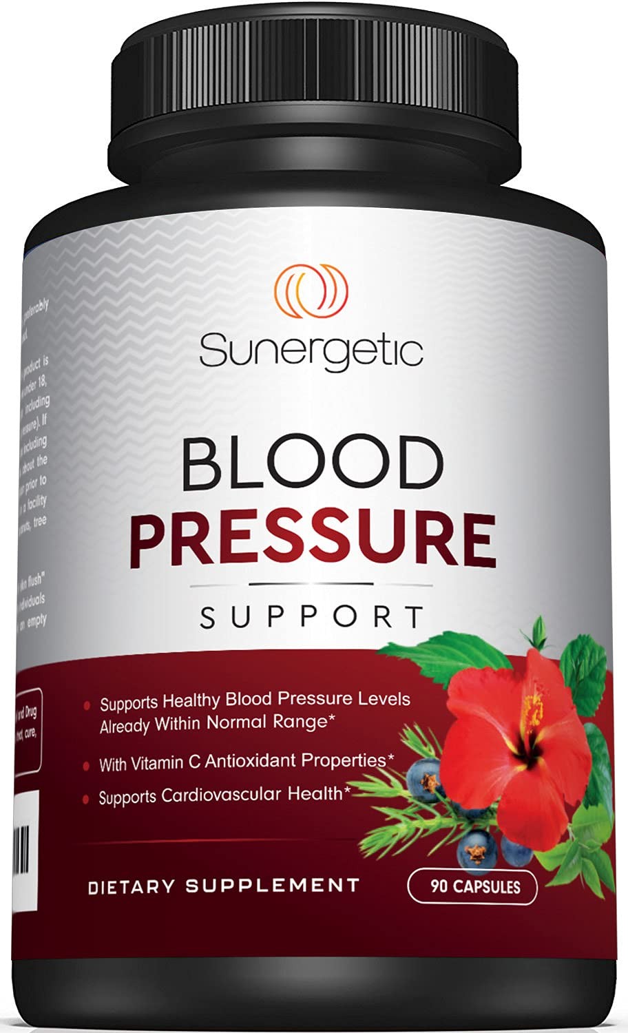 Sunergetic Premium Blood Pressure Support Supplement for 90 Count (Pack of 1)