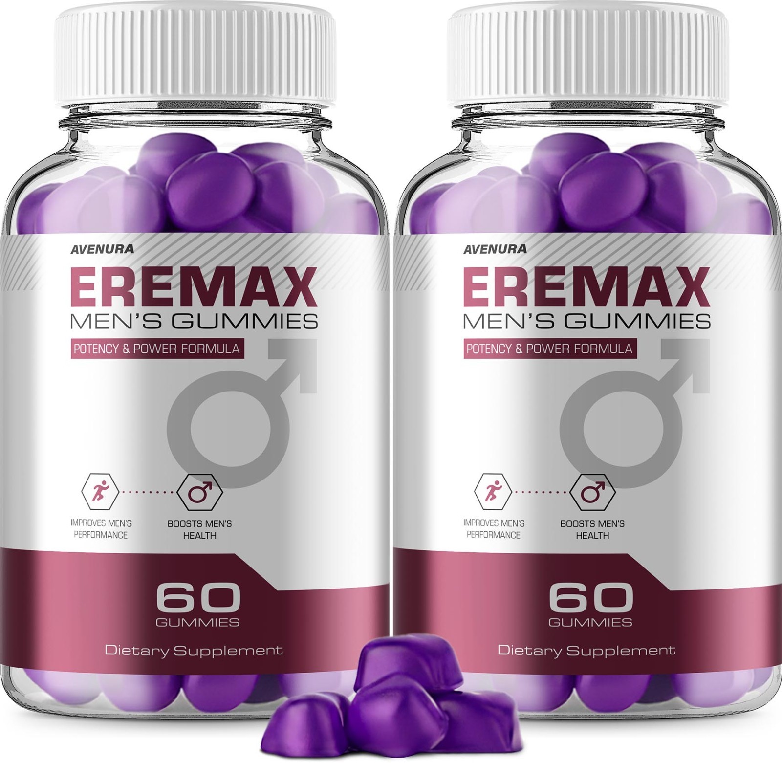 (2 Pack) Eremax Gummies for Men – Gummy Natural Blend for Overall Support