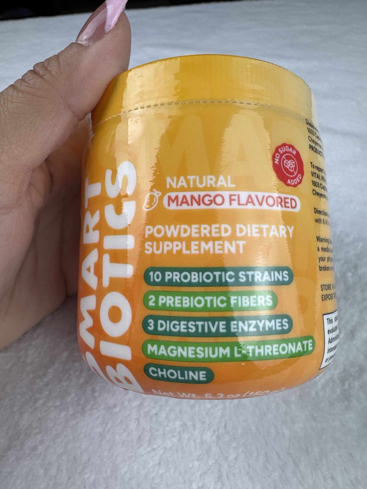 Vital Health Smart Biotics Mango Probiotics Prebiotics Digestive Support 150g