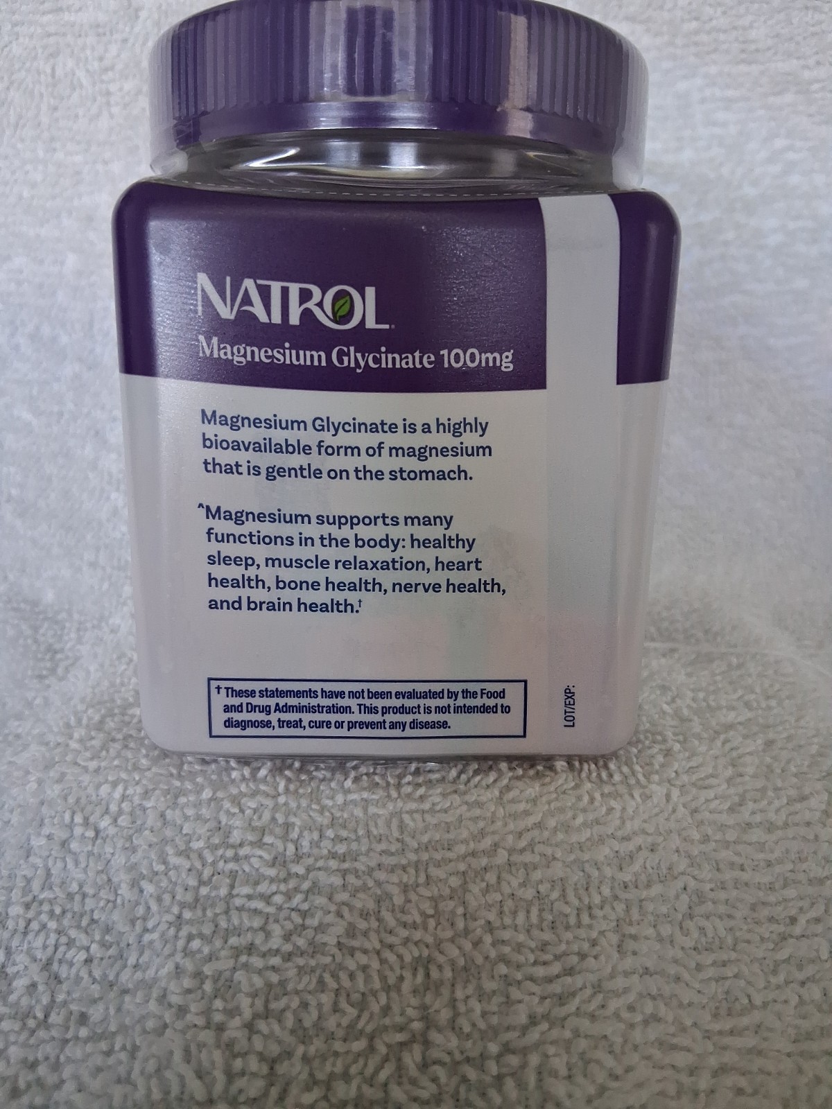 Natrol Magnesium Glycinate Supp. 100mg, Cherry Lemon Soft Chews Exp. 04/2027