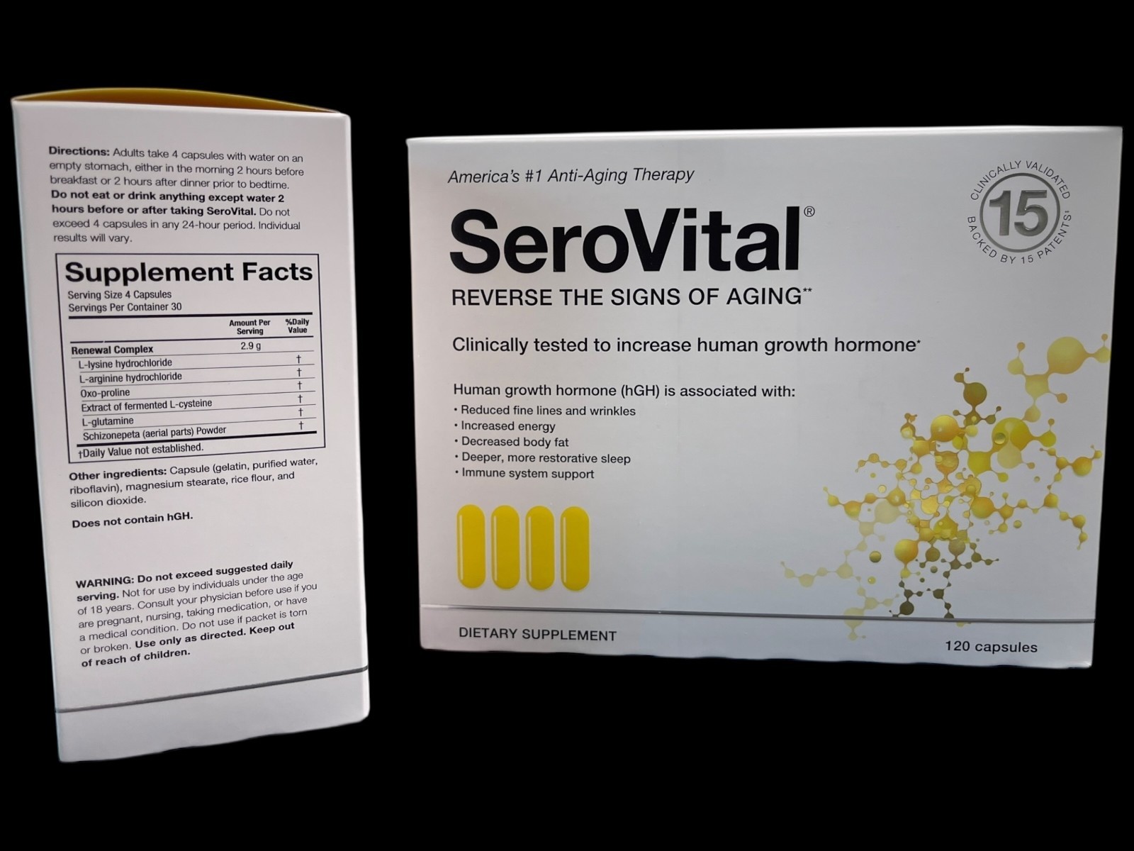 2 Month Supply of Serovital Supplement Anti-Aging Skin Energy Sleep Body Fat 2X