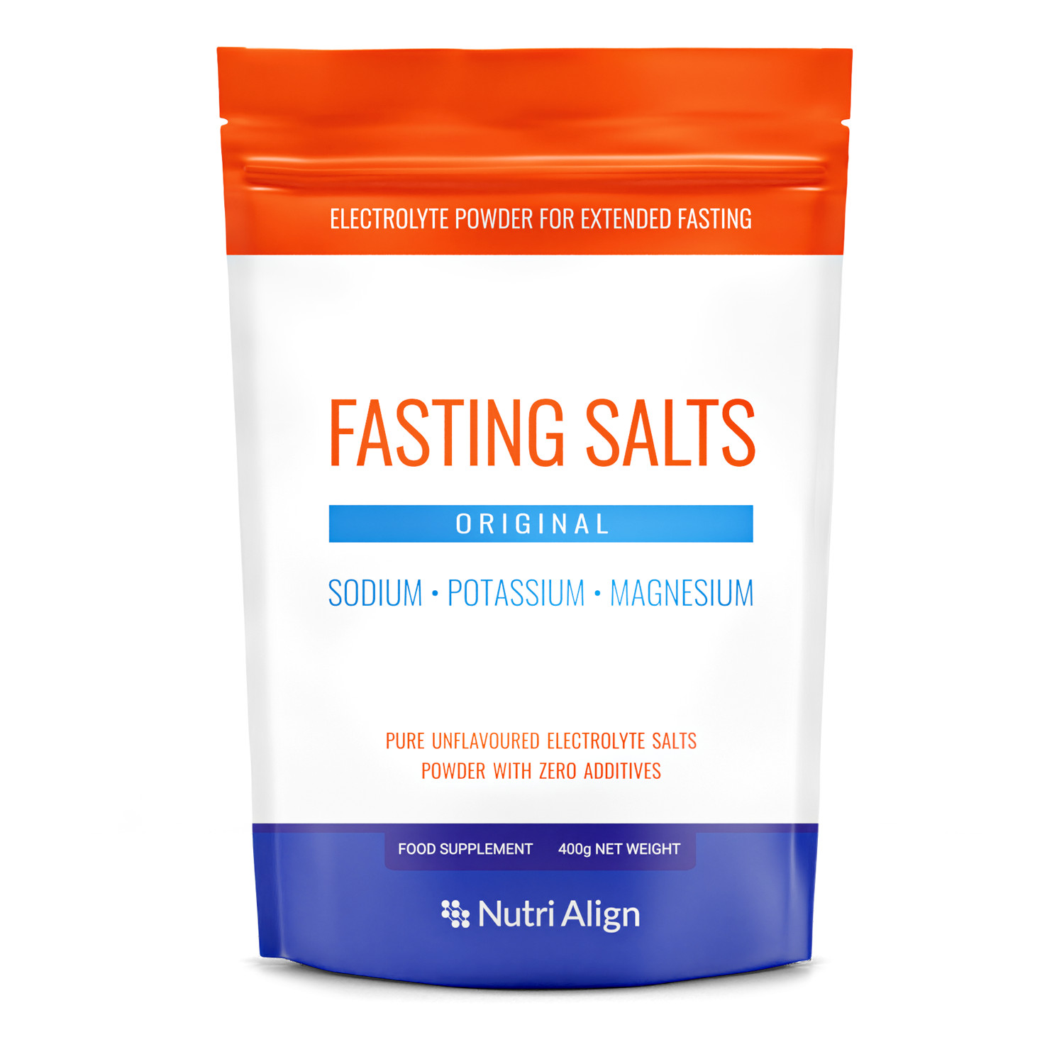 Fasting Salts: Pure Electrolyte Powder (400g) with Sodium, Potassium, Magnesium