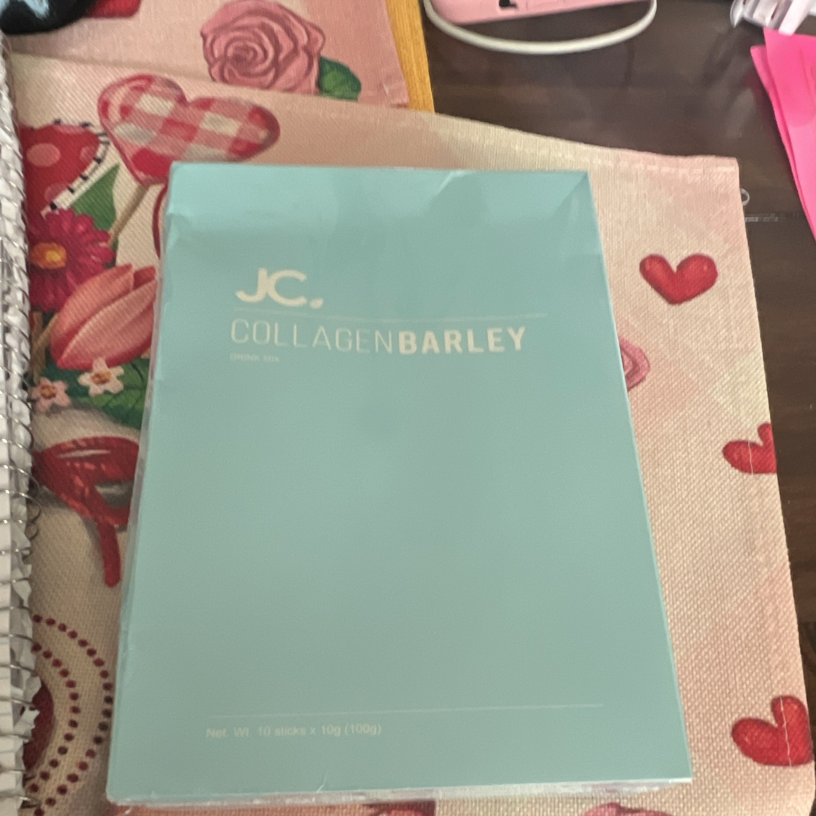 JC Collagen Barley Drink Mix Powder Vanilla 10 x 10g Sticks 100g Halal