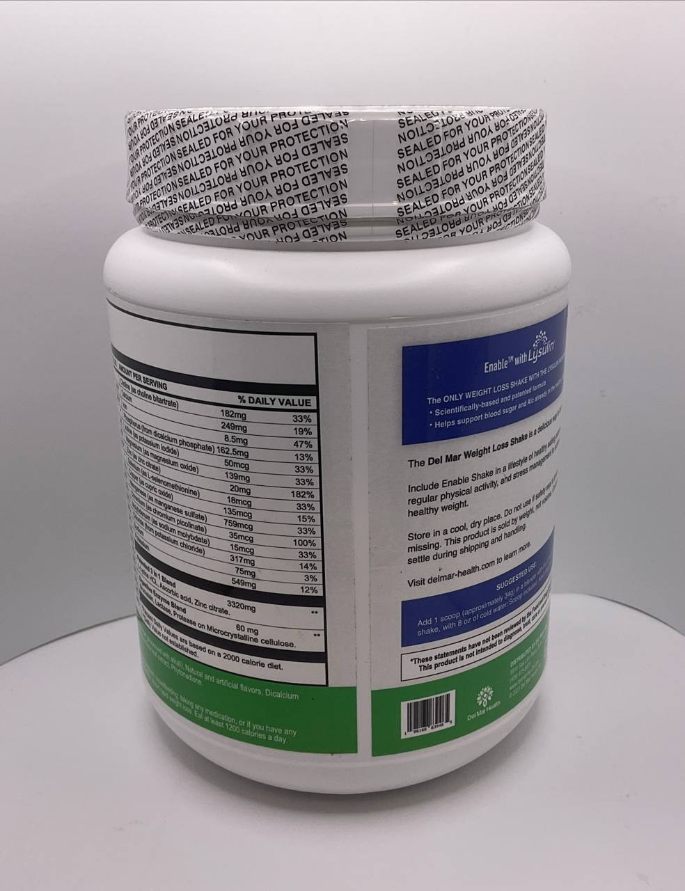 Enable Weight Loss Shake Rich Chocolate 3-in-1 Blend 34g 30 Servings Del Mar