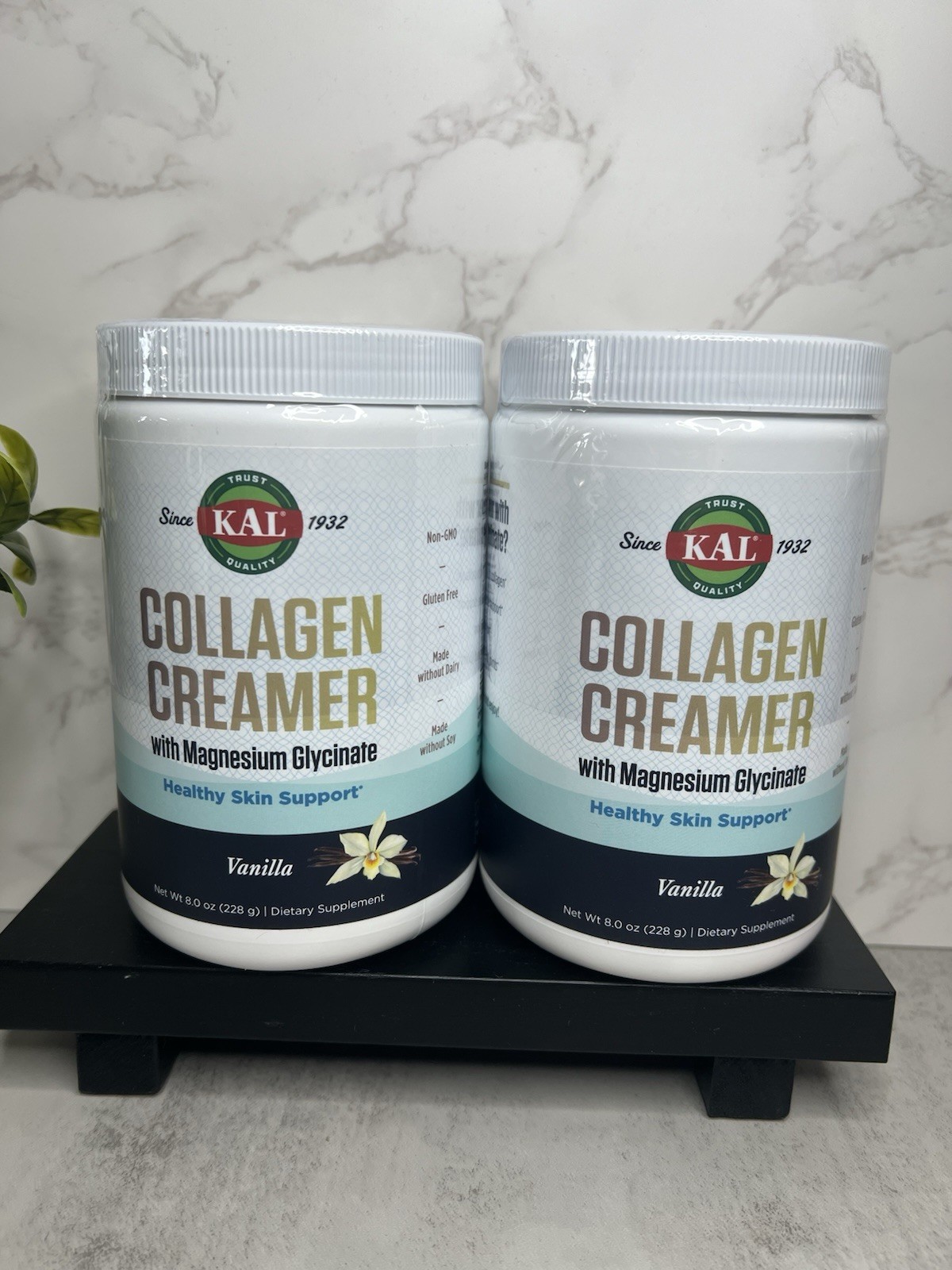 KAL Collagen Creamer + Magnesium Glycinate Vanilla Powder 8 oz Non-GMO Exp 04/27