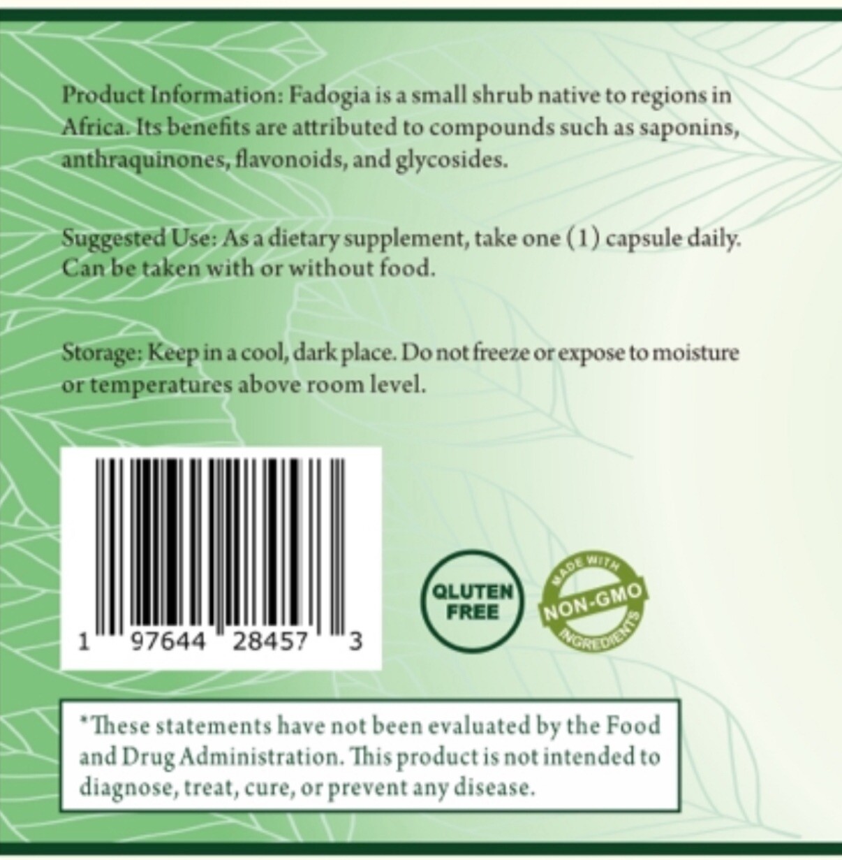 Health Oak Fadogia Agrestis (90 Capsules | 600 mg Per Serving) – 10:1 Extract
