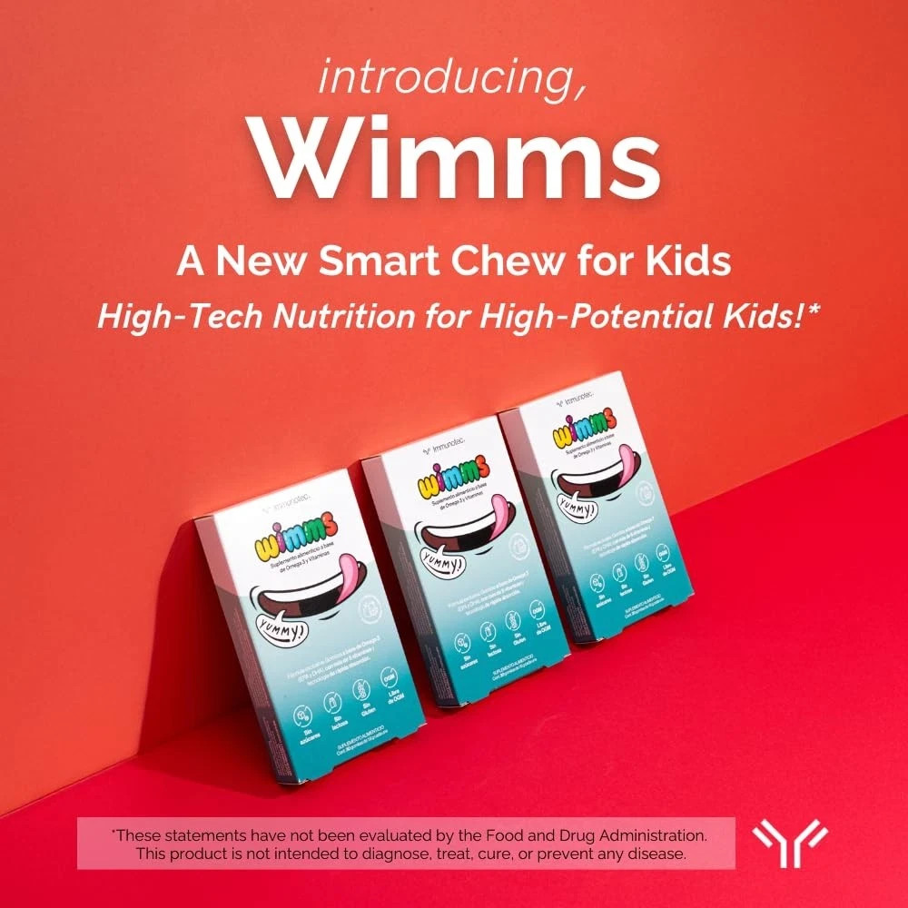Immunocal Immunotec Wimms Smart Chews Kids Omega-3 Multivitamin Supplement