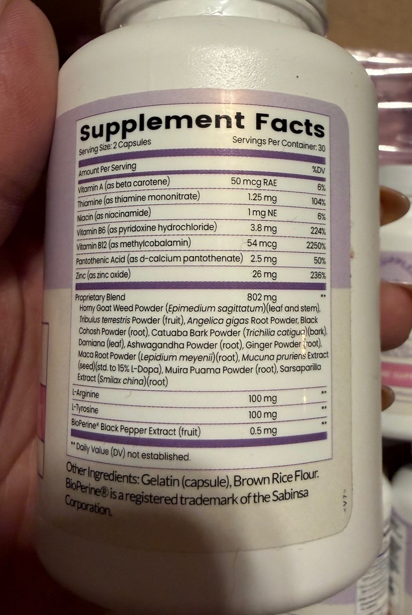 glee complete Hormone & Metabolism Support Capsules Vitamin A B6 B12 C D 60