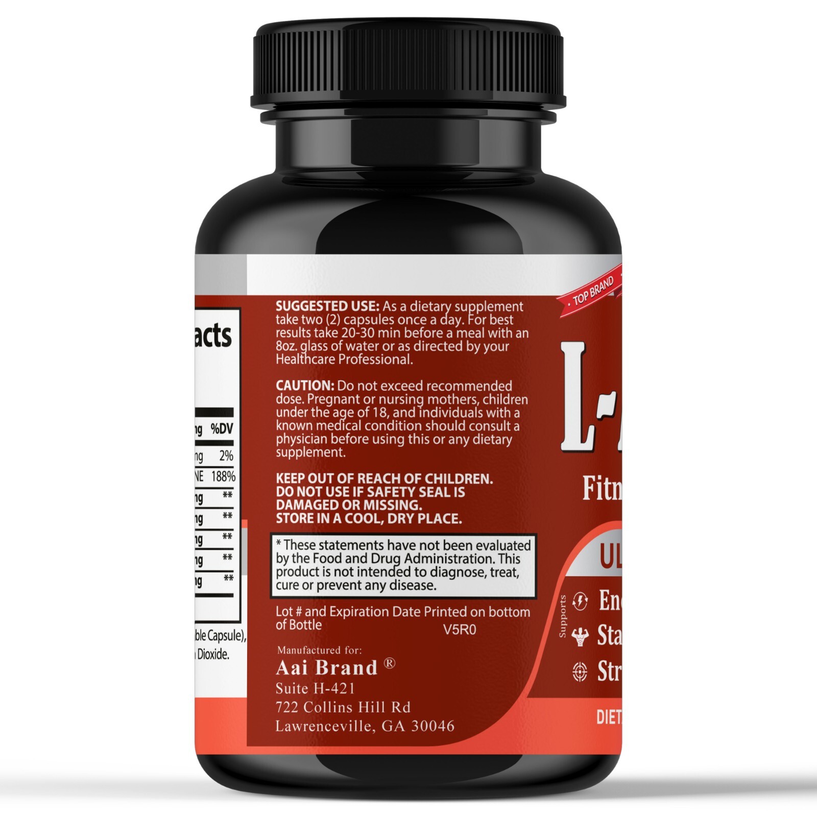 L-Arginine Supplement for Enhanced Performance, Testosterone Support- 02/02/2026
