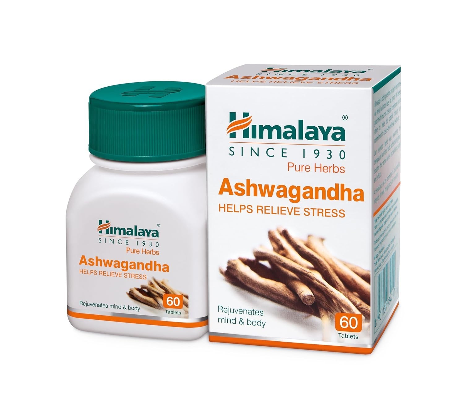 Himalaya Ashwagandha 60 Tablets-Stress Relief & Energy Booster-Herbal Supplement