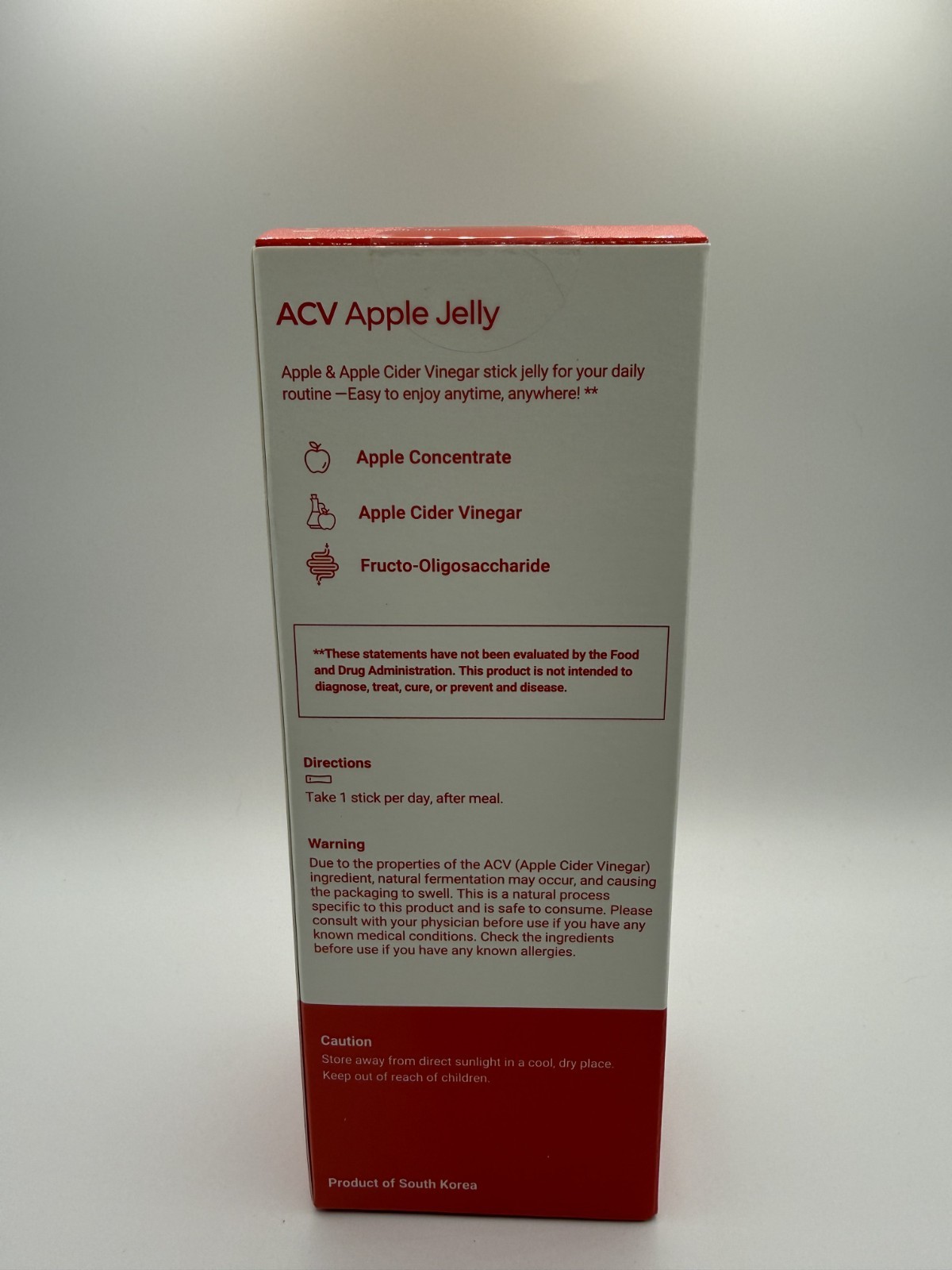 Foodology ACV Apple Jelly Apple Cider Vinegar Dietary Supplement 10 Sticks – New