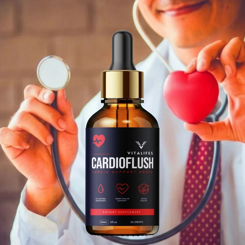 (2 Pack) Cardioflush Blood Health Support Drop Cardio Flush Vitamin 30 Servings