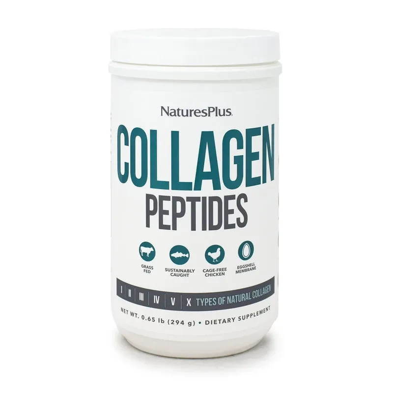 NaturesPlus Collagen Peptides Powder 294g Sealed Unflavored Exp3/28