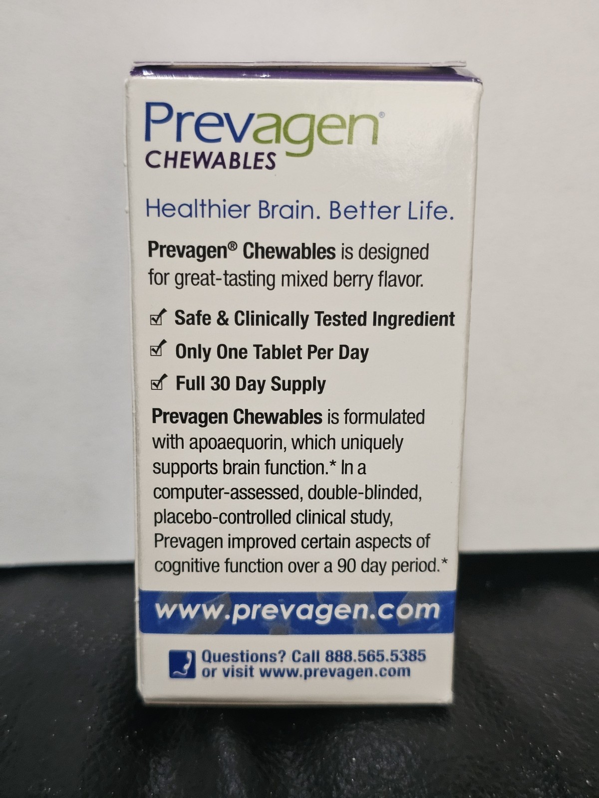 Prevagen Chewables Mixed Berry Brain Health Apoaequorin Supplement 30 Tablet NEW
