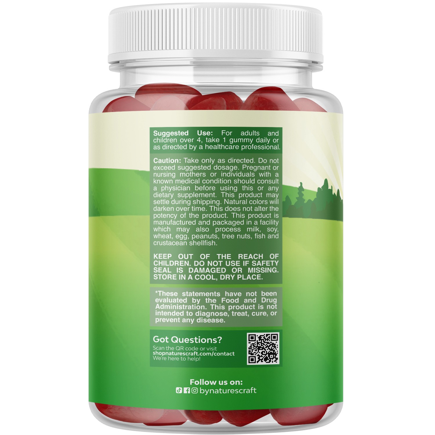 USDA Organic Probiotic Gummies for Kids Vegan Non-GMO Vitamin for Immunity 60ct