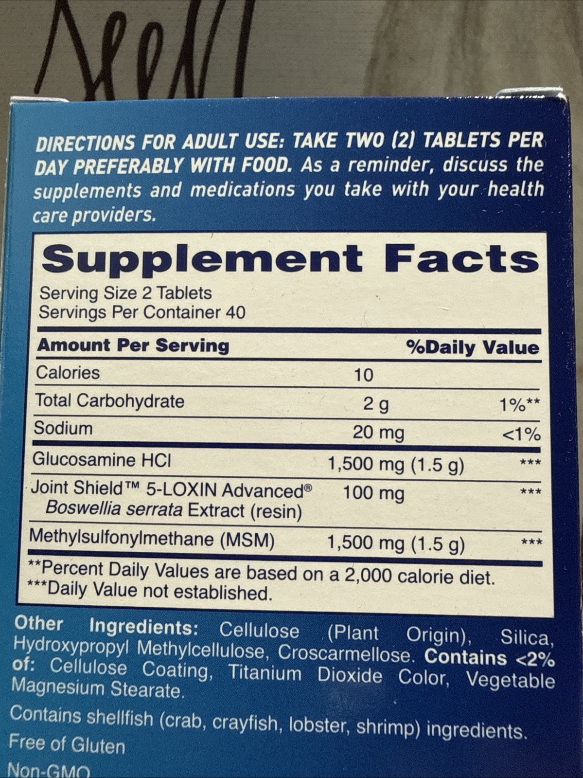 Osteo Bi-Flex Triple Strength + MSM Formula- 80 Tablets EACH Exp 08/26