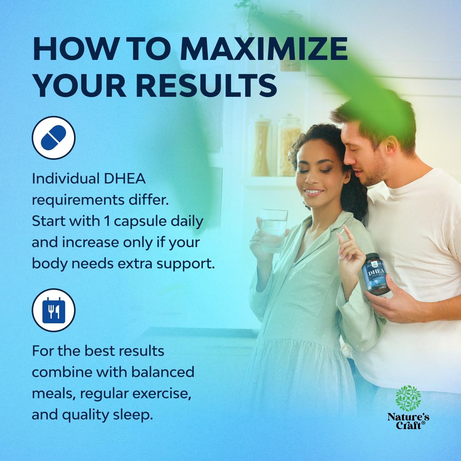 DHEA Supplement for Women & Men – 25mg per Serving 120 Count (Pack of 1)