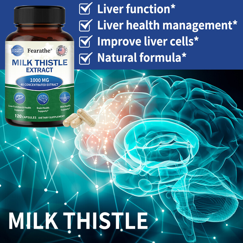Milk Thistle Extract 1000mg – Promotes Healthy Liver Function