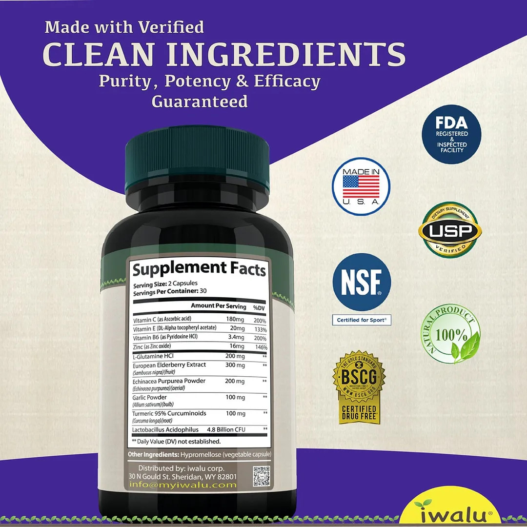 Vitamins To Help Immune System | Best Supplement Capsules FREE SHIP