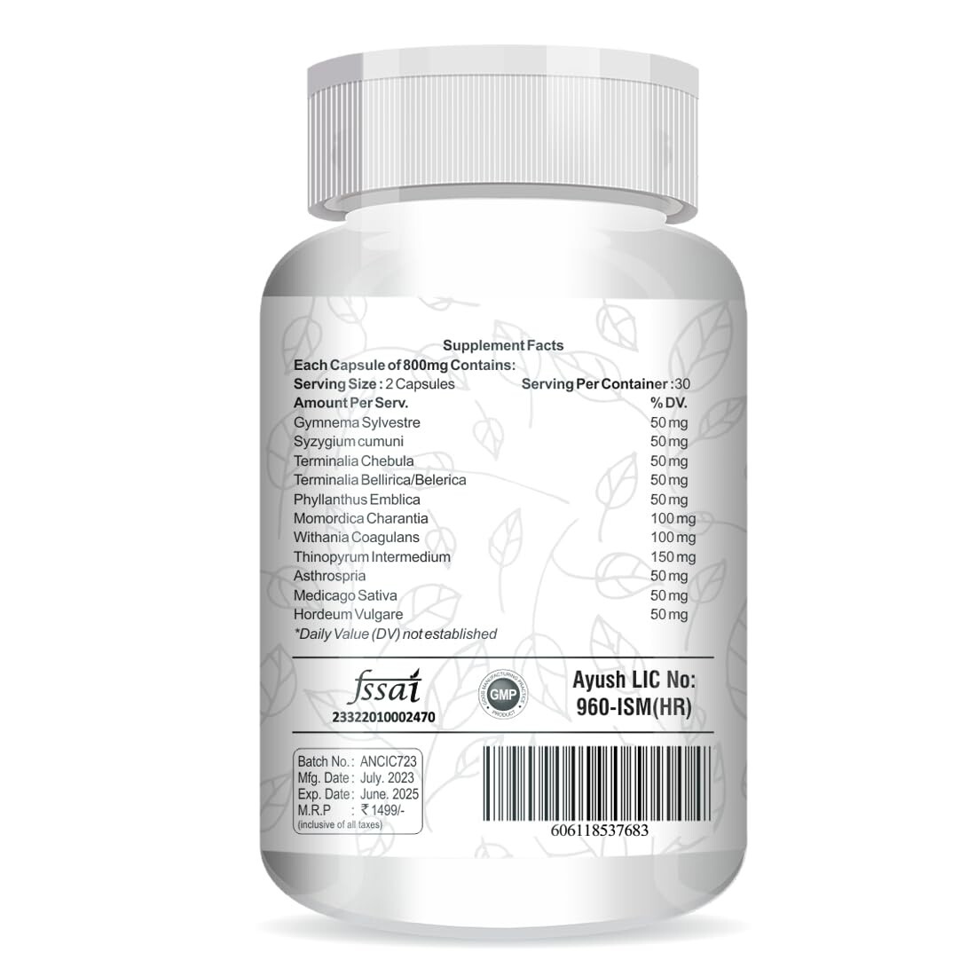 ANC Insulix Natural supplements with Gymnema Sylvestre Support Endocrine Health