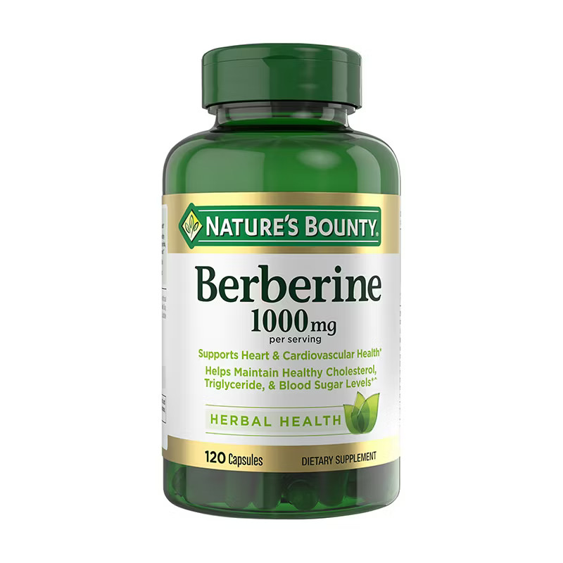 Natures Bounty Berberine 1000mg Capsules 120 Ct Herbal Supplement EXP: 08/2027