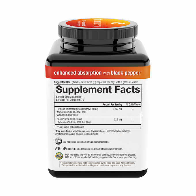 youtheory Turmeric 2250 mg – 210 count 95% Curcuminoids with BioPerine EXP:08/27