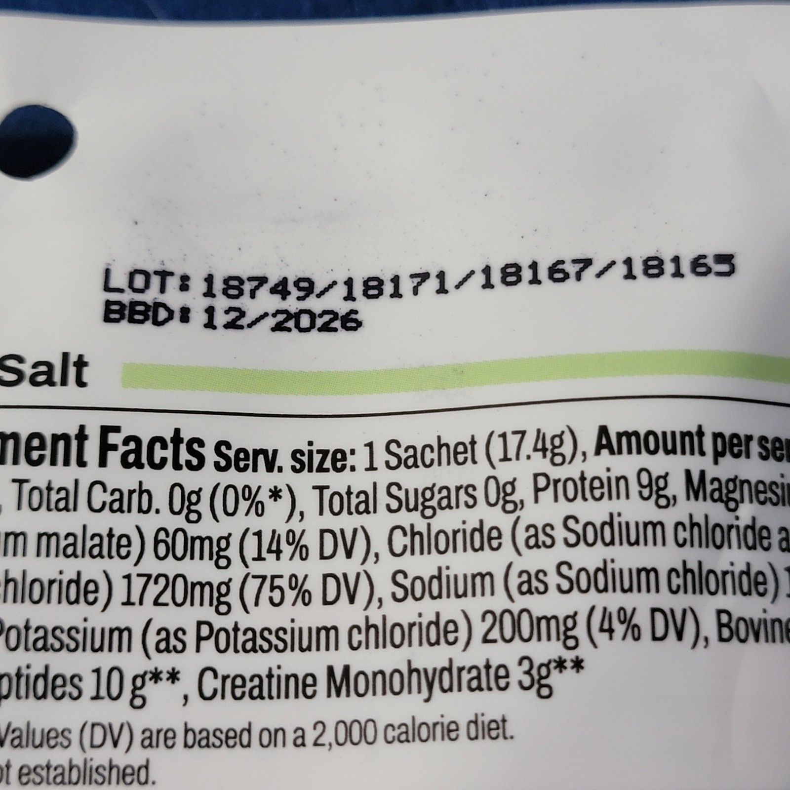 Harlo 3-in-1 Performance Mix Electrolytes, Collagen, Salty by Design