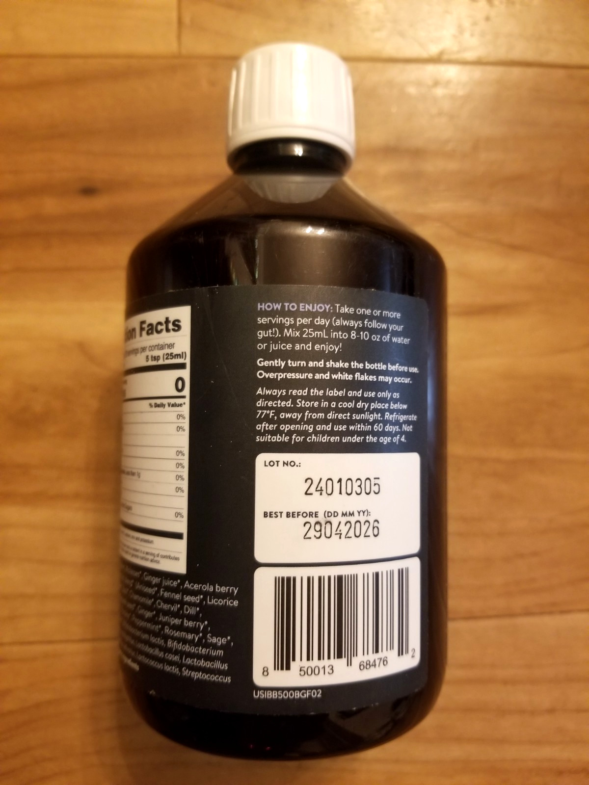 Nuzest Inner Biome Blend Prebiotic & Postbiotic Liquid Drink Mix Microbiome Supp