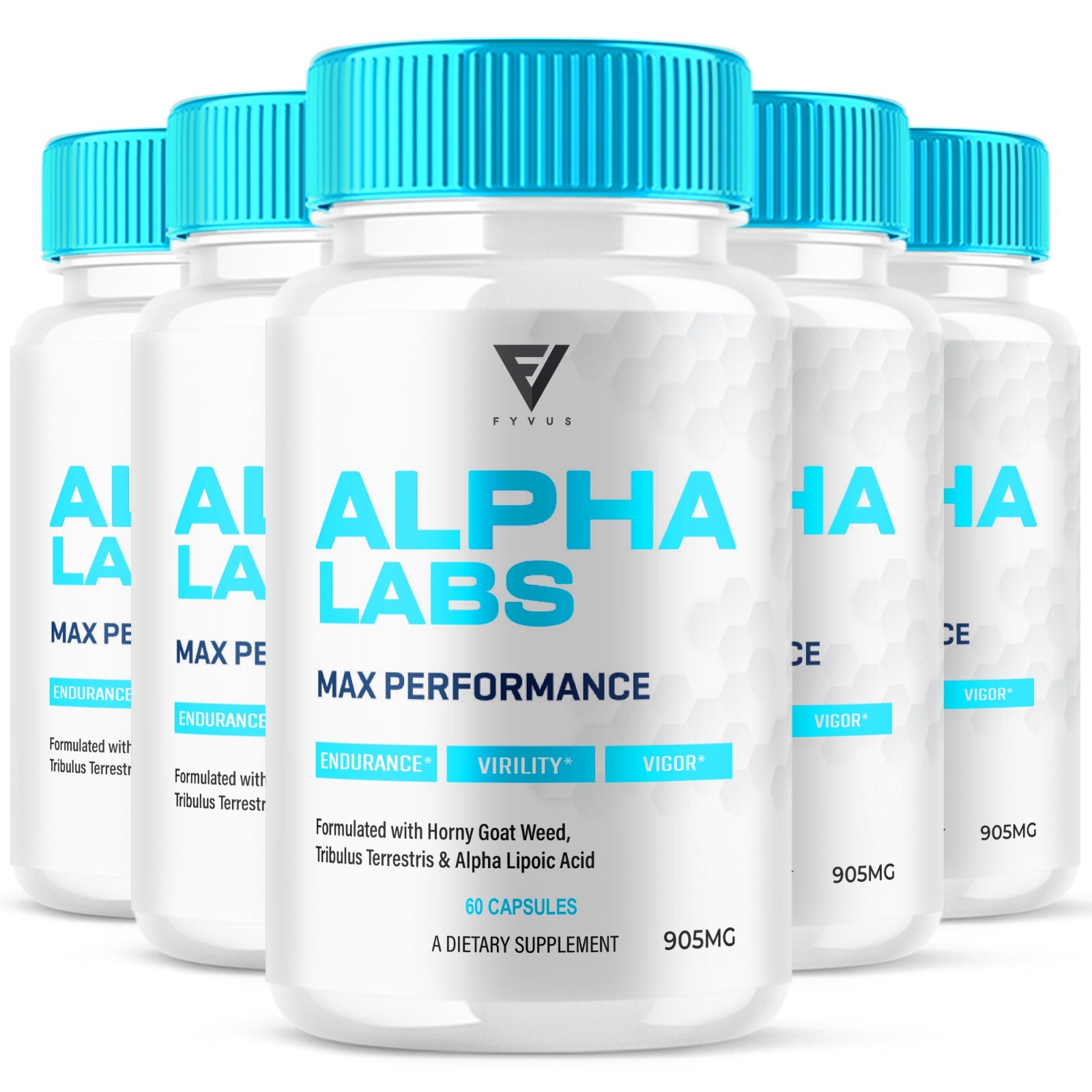 (5 Pack) Alpha Labs Max Performance Supplement AlphaLabs Pills (300 Capsules)