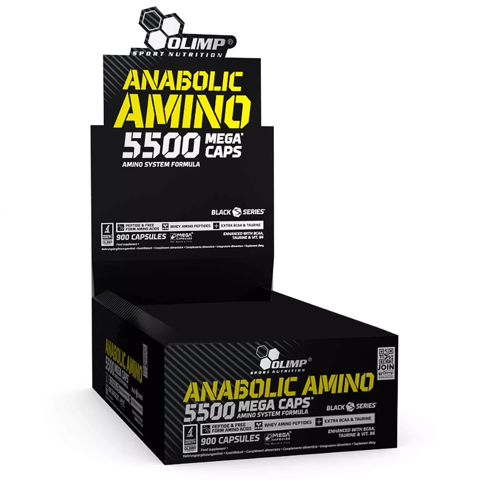 Anabolic Amino 5500 + Glutamine 60-180 Caps BCAA + Essential Acids Muscle Growth