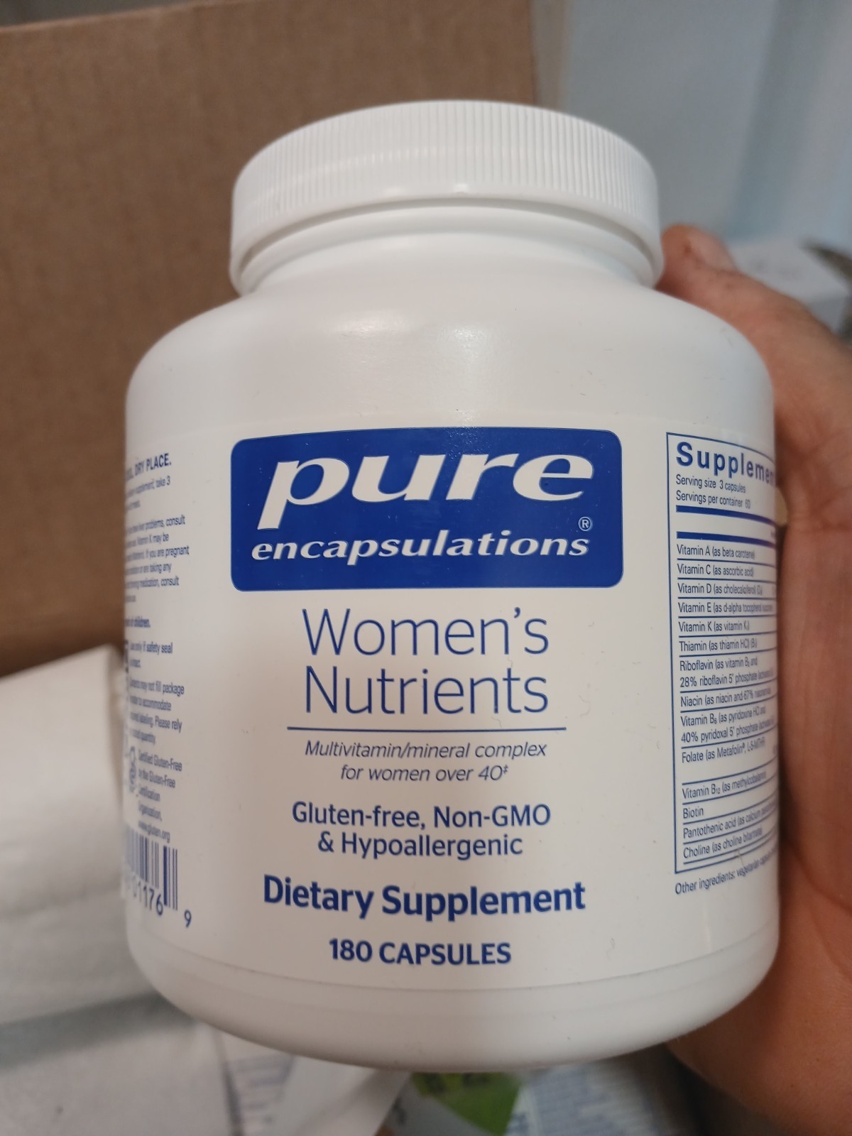 Pure Encapsulations Women’s Nutrients – 180 Capsules Exp 11/26